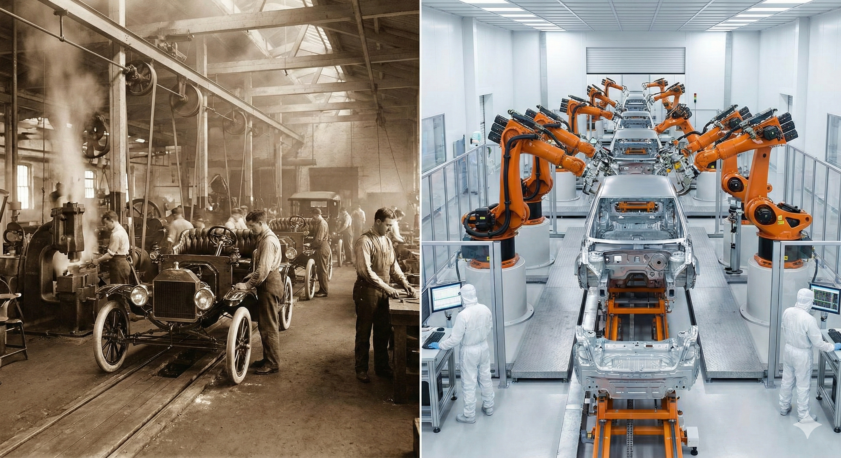 Fábrica Antigua vs Moderna